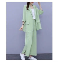 SpringAutumn New Style Professional Long Sleeve Suit Jacket And Pants Two Piece Set