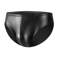 Men's Close-fitting Soft Leather Shorts