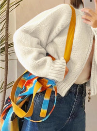 Loose Thickened Zipper Cardigan Long-sleeved Knitted Top