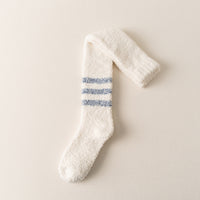 Coral Fleece Men's Over The Knee Stockings Fleece-lined