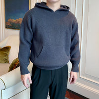 New Korean Style Personality Hooded Sweater Men