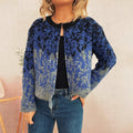 Knitted Irregular Hem Commuter Zipper Knitted Cardigan Sweater