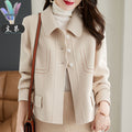Fashionable Korean Style Slimming Casual All-matching Graceful Solid Color Small