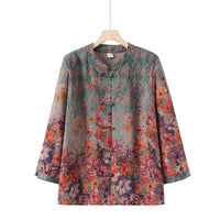 Middle-aged And Elderly Spring And Summer Wear Grandma Thin Tang Suit Upper Clothes