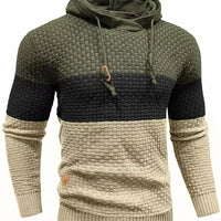 Jacquard Sweatshirt With Long Sleeves And A Hood