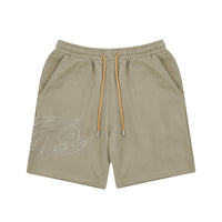 Heavy Embroidery Loose Shorts Solid Color Casual