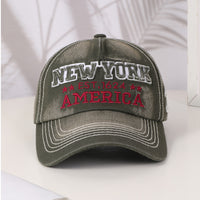 Spring And Autumn Men's And Women's Style Baseball Caps With Fashionable NEW YORK Letter Embroidery. Versatile For Outdoor Cycling.