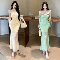 Womens Sexy Backless Mesh Floral Camisole Dress