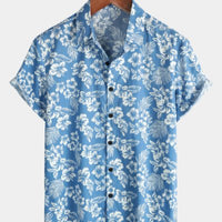 Casual Cardigan Top Digital Printed Shirt