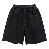 Men's Plus Size Loose Distressed Washed Retro Tattered Jeans Pants