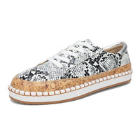 Leopard Print Platform Shoes Snake Print