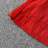 Women's Solid-color Sleeveless Ruffled Dress