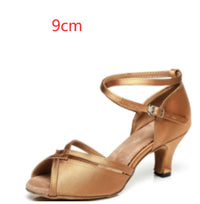 Latin Dance Shoes Soft Bottom Women's Adult Seamless Heel Wrapped High