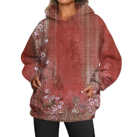 European And American Ladies Casual Style Printed Hooded Top