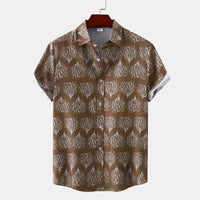 Hawaiian Floral Men's Short-sleeved Shirt Fashion