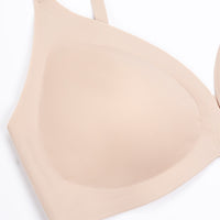 Women's Underwear Thin Small Breast Push Up Women's Front Buckle Backless Bra