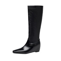Womens Winter Wedge Heel Pointed-Toe Shoes
