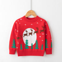 Viscose, Cotton Christmas Sweaters For Children