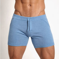 Summer Men's Sexy Tight Solid Color Casual Shorts