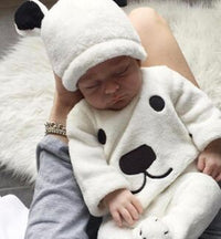 Autumn And Winter Flannel Baby Suit