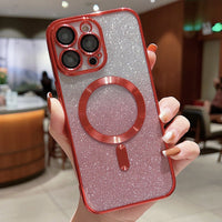 Gradient Magnetic Suction Phone Case 12 Lens Film