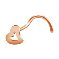 New European And American Love Nose Stud Stainless Steel S-shaped Corner Nose Ring