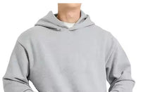 Fleece-lined Men's Sweater Casual Hoodie Solid Color Pullover Sweatshirt