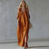 New Lace-trimmed Loose-fit Womens Casual Dress