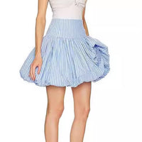 Womens European And American-style Striped Skirt