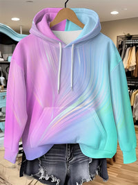 Tie-dye Gradient Print Women's Hoodie