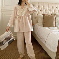 Princess-style Thickened Long-sleeve Loungewear Set