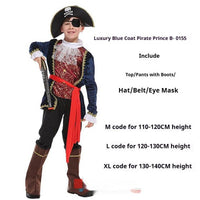Adult Men's And Women's Fancy Dress Ball Performance Costume Captain Costume