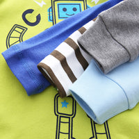 Men's Treasure Long Sleeve Stitching Cotton Bottoming Shirt