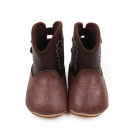 Winter Soft Sole Non Slip Women's Leather Boots And Baby Shoes