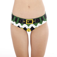 Women's Sexy Digital Printed Underwear For Santa Claus