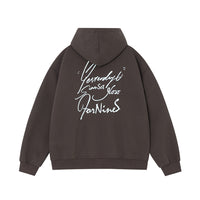 Zip-up High-street Hoodie Trendy Unisex Brand Hooded Cardigan Couples Wear