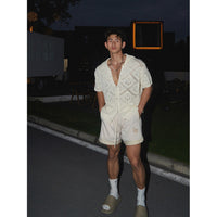 American Casual Loose Short Sleeves Knitted T-shirt