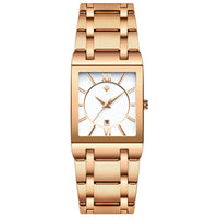 Automatic Non-mechanical Square Men's Steel Belt Quartz Watch