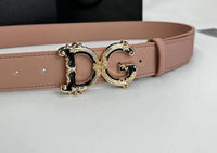 Classic Letter 4cm Wide Version Buckle Belt For Men And Women