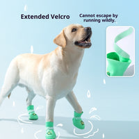 Medium And Large Dog Rain Shoes Waterproof And Anti-slip Dog Shoes