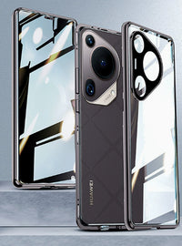 Magnetic King Phone Case Double-sided Glass Metal Drop Protection