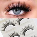 Three Pairs Of 3D Eyelash Natural Thick Multi-layer