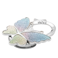Glossy Frosted Big Butterfly Bag Hook With Inner Folding Ladies