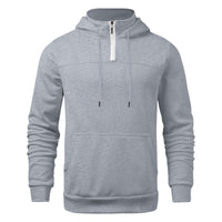 European And American Half Zipper Printing Turtleneck Sweater Men's