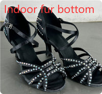 Diamond Latin Dance Shoes Women's High Heel Dancing Shoes
