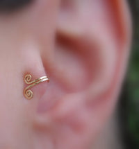 United States 14K Gold-covered Non-fading, No Pierced Earrings Earrings