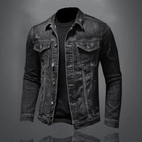 Fashionable Men's Retro Slim Denim Shirt
