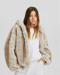 European And American Warm Artificial Fur Coat