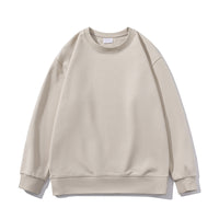 Drop Shoulder Sweater Water Soft Cotton Round Neck Solid Color Men And Women