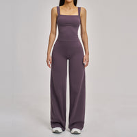 Women's Straight-Leg Wide-Leg Sports Tank Top Set